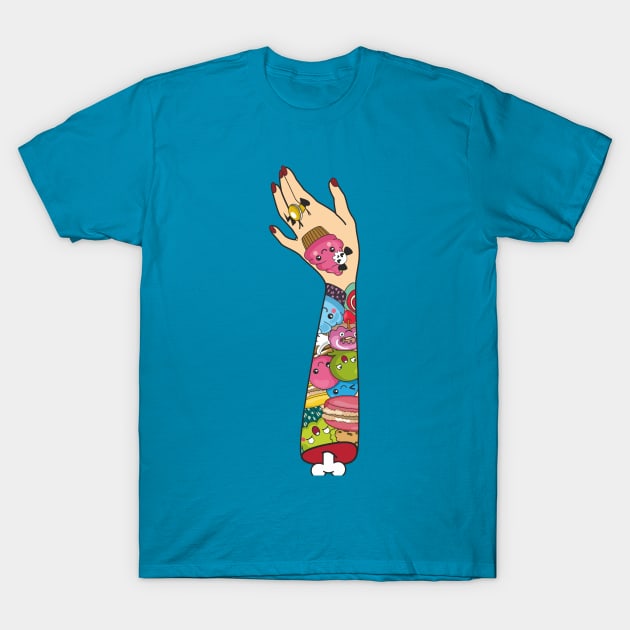 Tattooed Arm T-Shirt by idiotstile